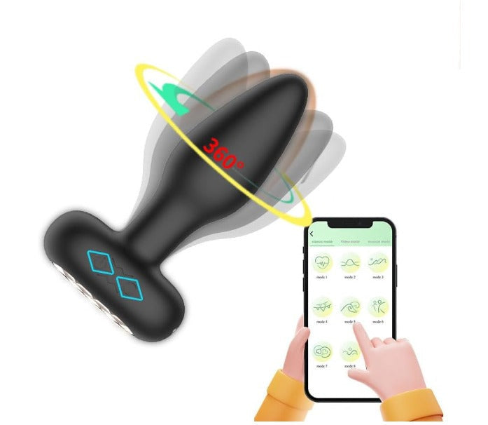 Plug Anal con Vibración Rotating App