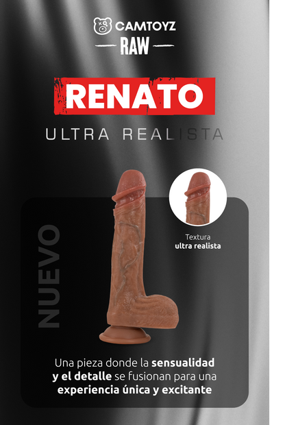 Raw Dildo Ultra Realista Renato 19 cm