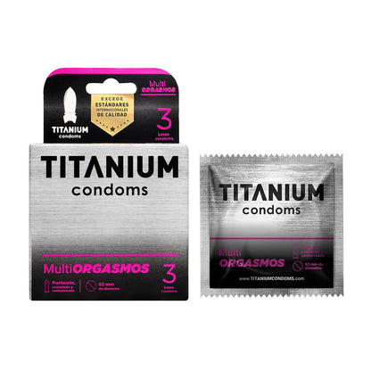Condones Multiorgasmos Titanium x 3